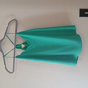 JCrew Scalloped Edge Tank Top Green Size 6